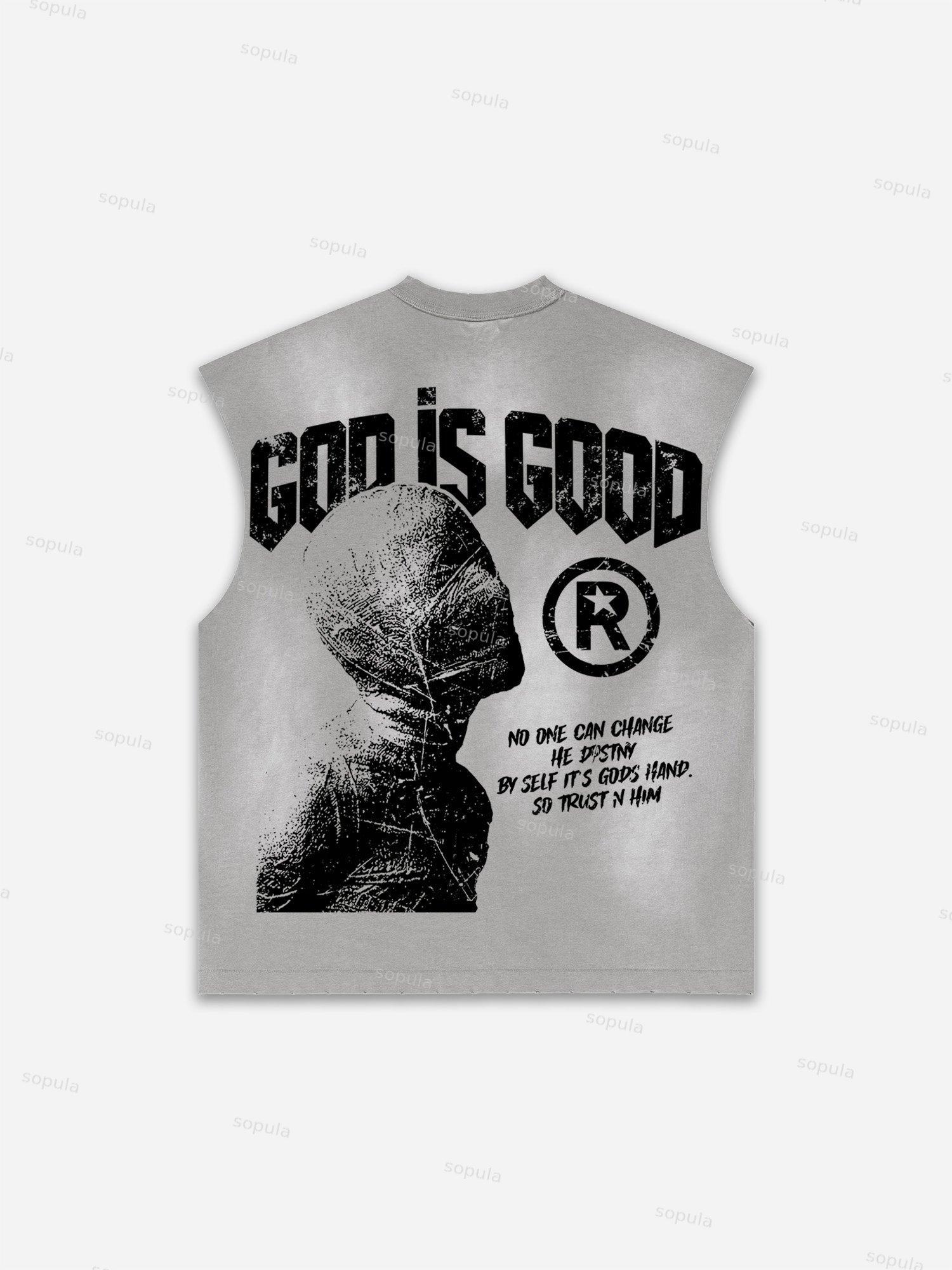 Basketball Dreams Boys Print Distressed Tank Top Product Image