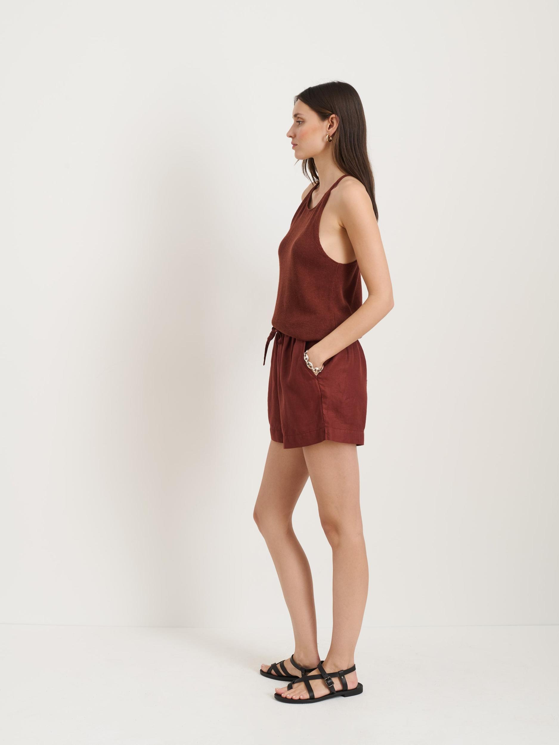 Riley Pull On Short In Linen Product Image