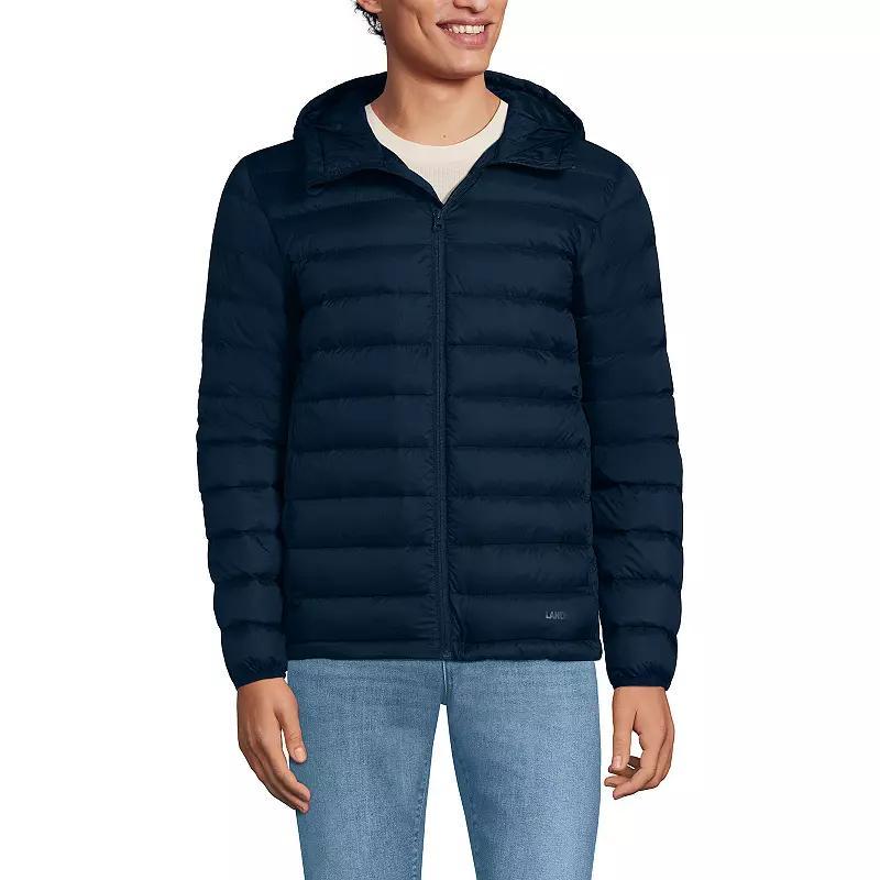 Big & Tall Lands End Wanderweight Down Jacket, Mens Radiant Blue Product Image