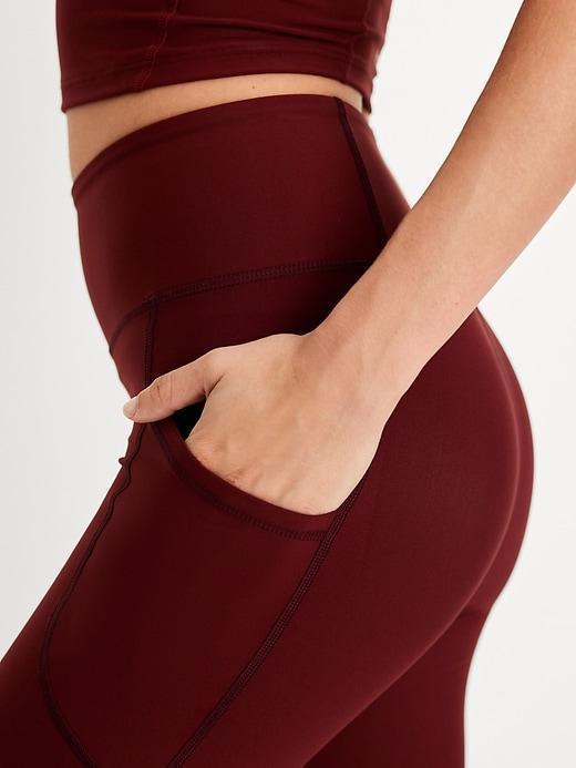 High-Waisted PowerSoft Crop Leggings Product Image