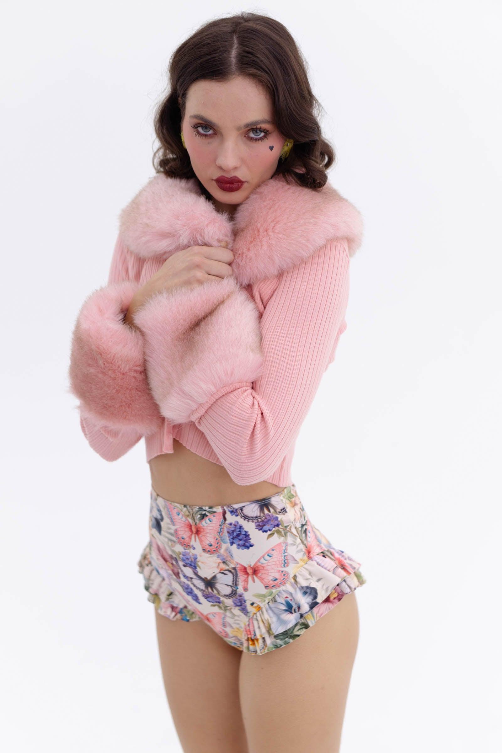 The Peach Skin Ice Skate Home Cardi Product Image