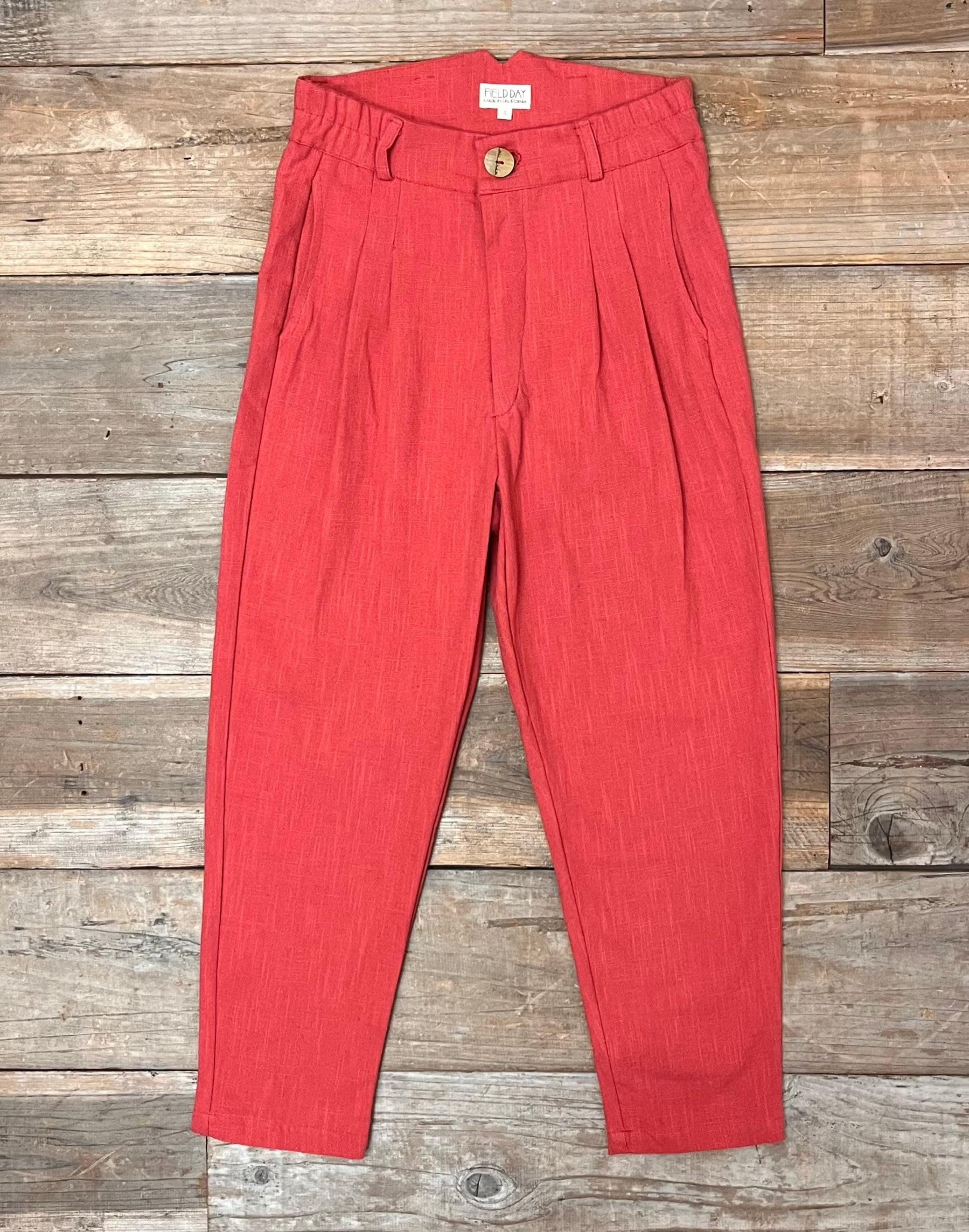 Perfect Pant in Red Sherbert Canvas Product Image