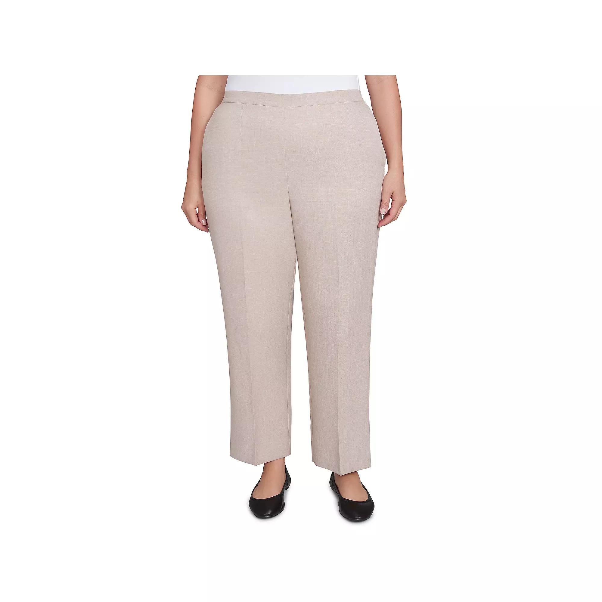 Plus Size Alfred Dunner Relaxed Linen Short Length Pants, Women's, Size: 20 W Product Image