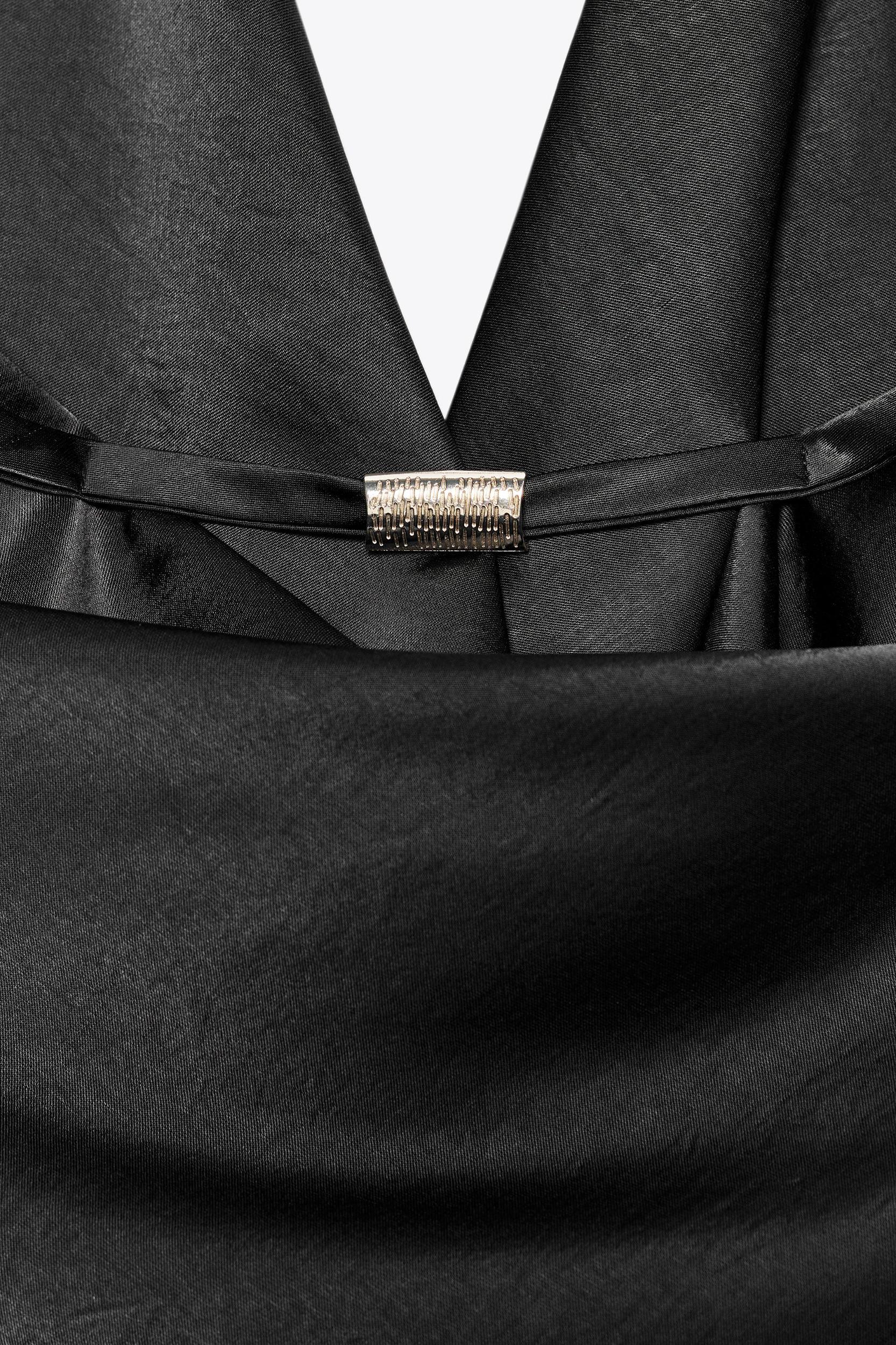 BEADED SATIN EFFECT TOP Product Image