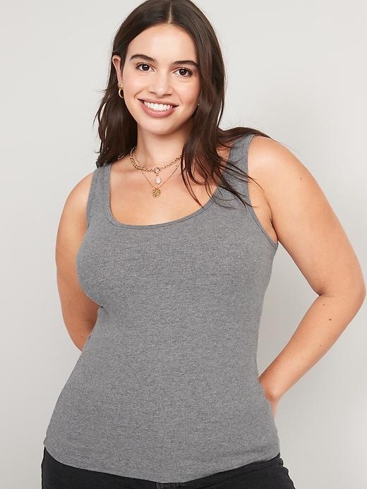 Rib-Knit First Layer Tank Top Product Image