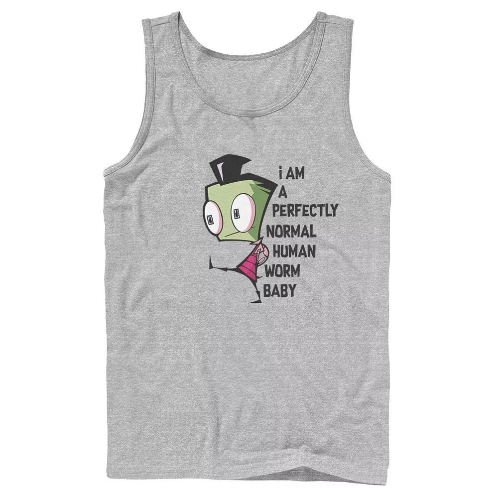 Men's Nickelodeon Invader Zim And Gir Watercolor Portrait Logo Graphic Tank Top,  Product Image