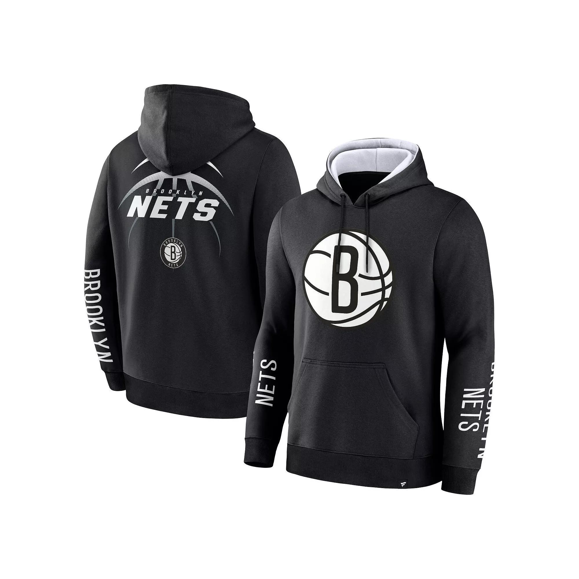 Men's Fanatics Black Brooklyn Nets Legacy Guard Pullover Hoodie, Size: Large Product Image
