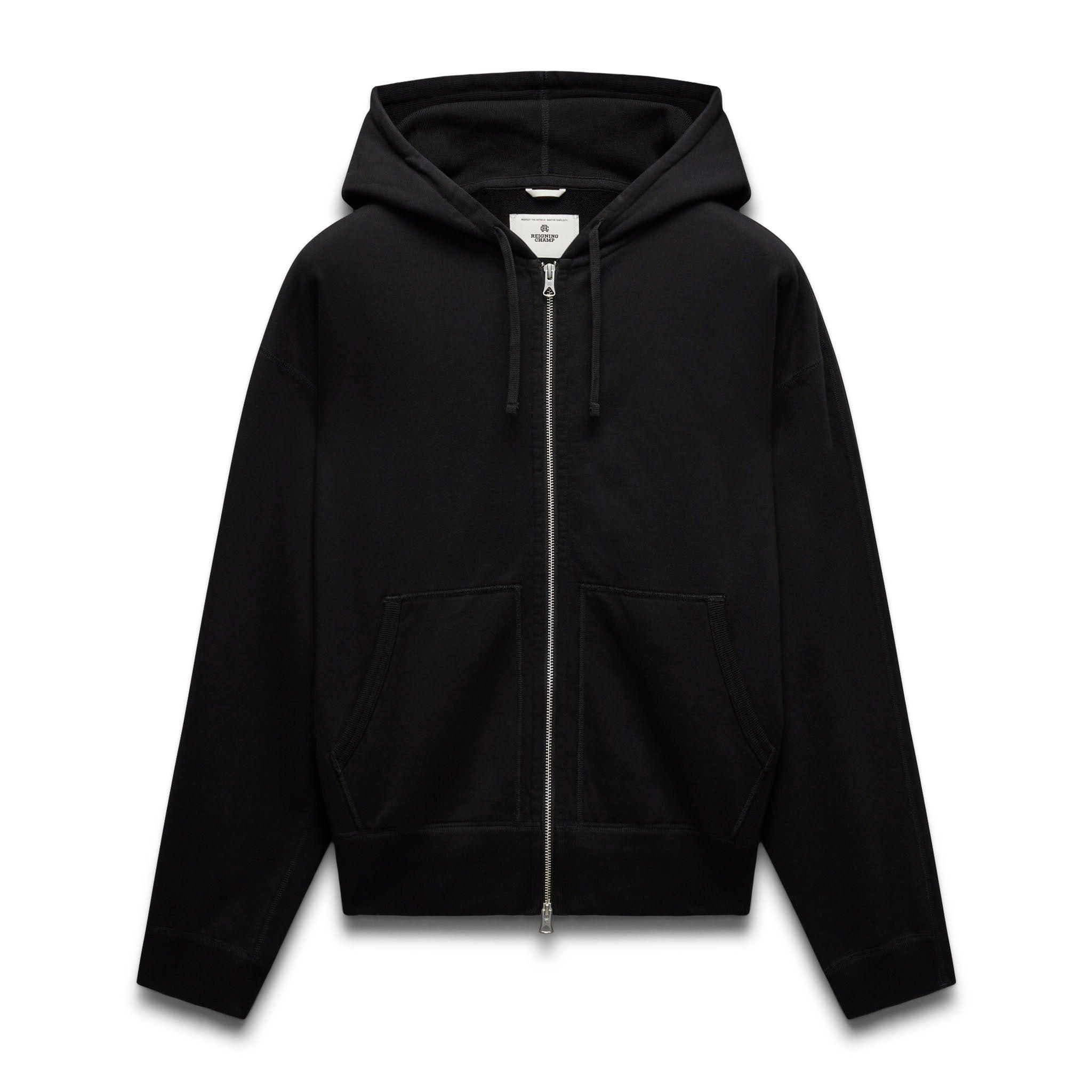 Midweight Terry Relaxed Zip Hoodie Male Product Image