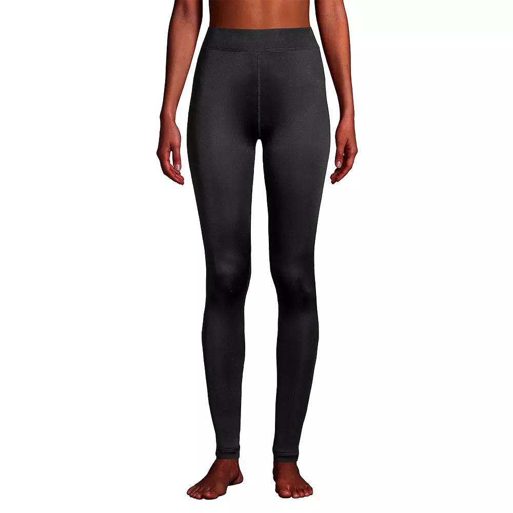 Women's Lands' End Silk Interlock Pants, Size: Small, Black Product Image