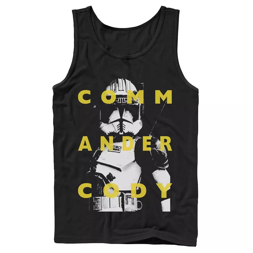 Men's Star Wars: Clone Wars Commander Cody Text Overlay Tank Top,  Product Image