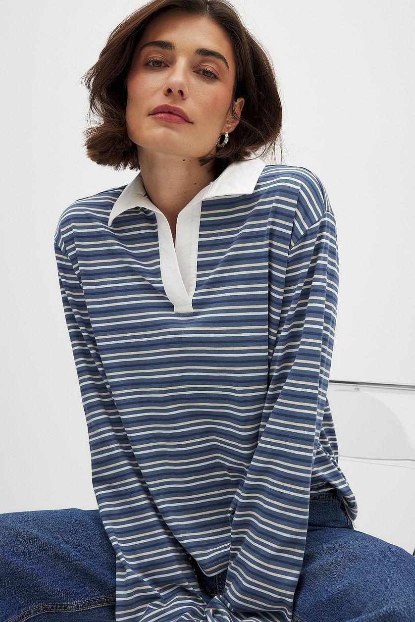 Long Sleeve Polo Shirt Product Image