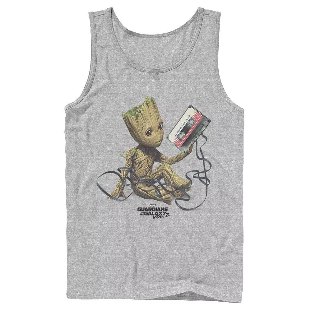 Men's Marvel Guardians Of The Galaxy Vol. 2 Groot Tape Portrait Graphic Tank Top,  Product Image