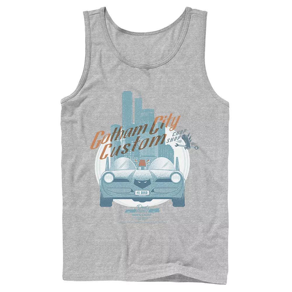 Men's DC Comics Gotham City Customs Shop Poster Tank Top,  Product Image