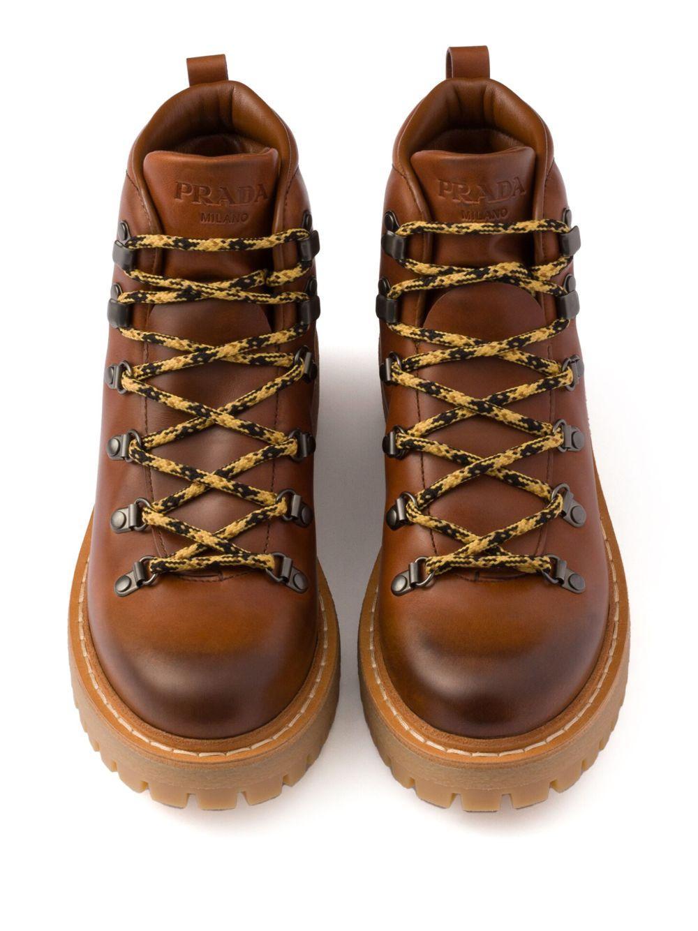 laced leather ankle boots Product Image