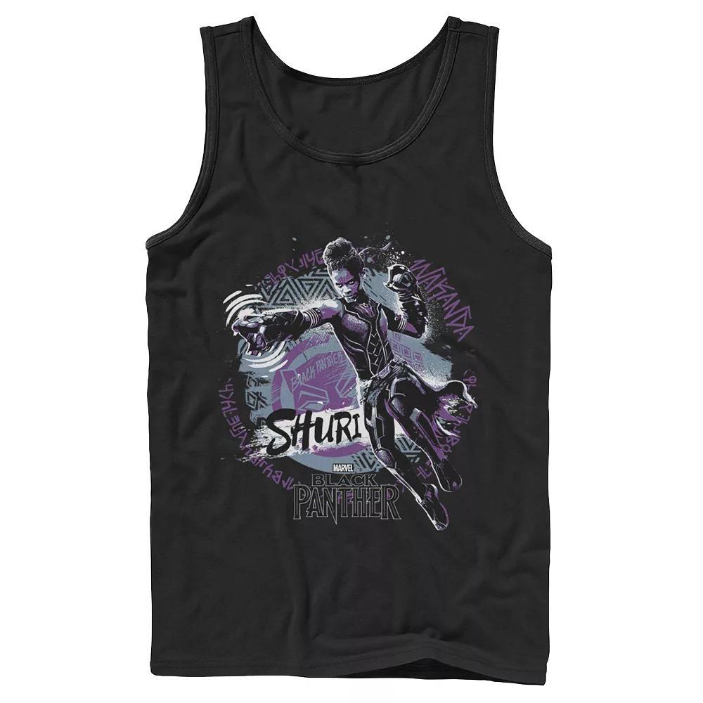 Men's Marvel Black Panther Movie Graffiti Tank Top,  Product Image