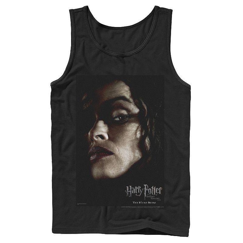 Men's Harry Potter Deathly Hallows Bellatrix Character Poster Graphic Tank Top, Size: XL, Black Product Image