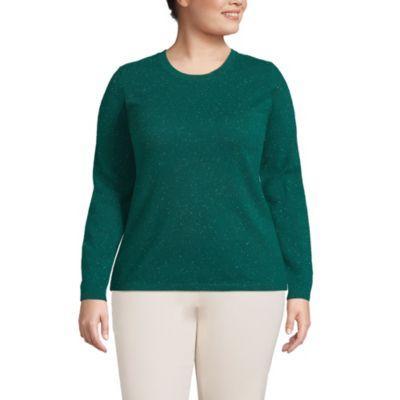 Plus Size Lands End Crewneck Cashmere Sweater, Womens Product Image