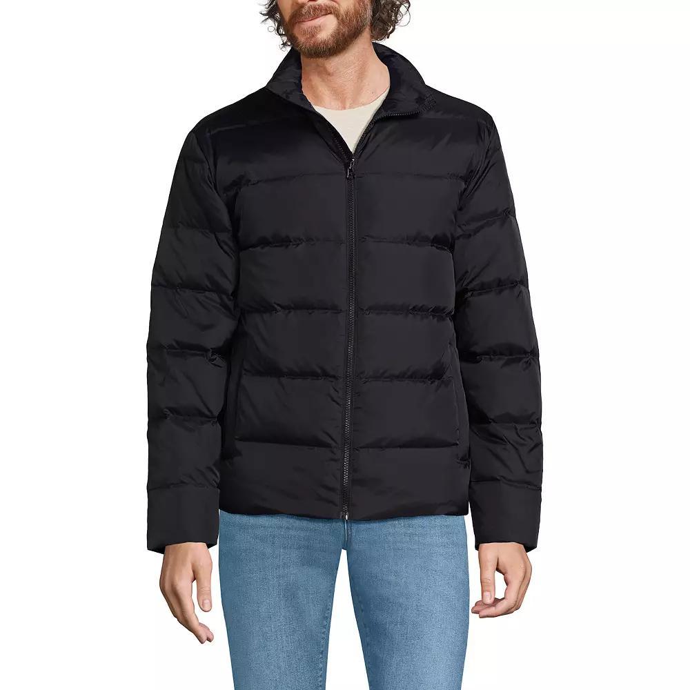 Men's Lands' End Max 600 Down Puffer Jacket, Size: XL, Black Product Image