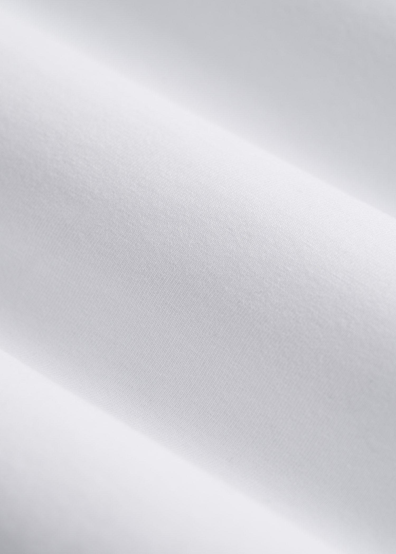 The Essential Modern Fit Crewneck Long Sleeve Tee for Tall Men in White Male Product Image