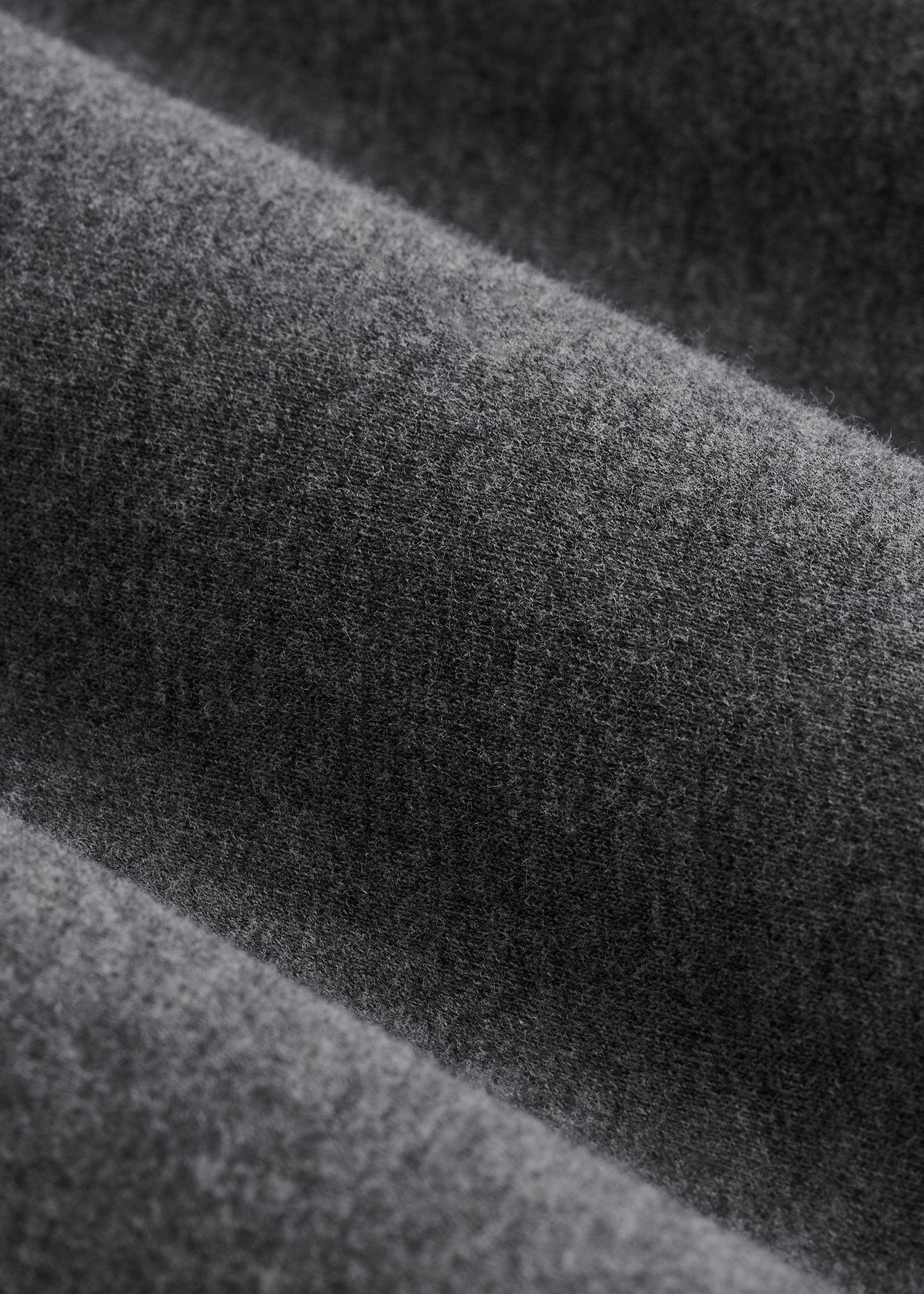 Long Sleeve Full Zip Jersey Hoodie for Tall Men in Charcoal Mix Male Product Image