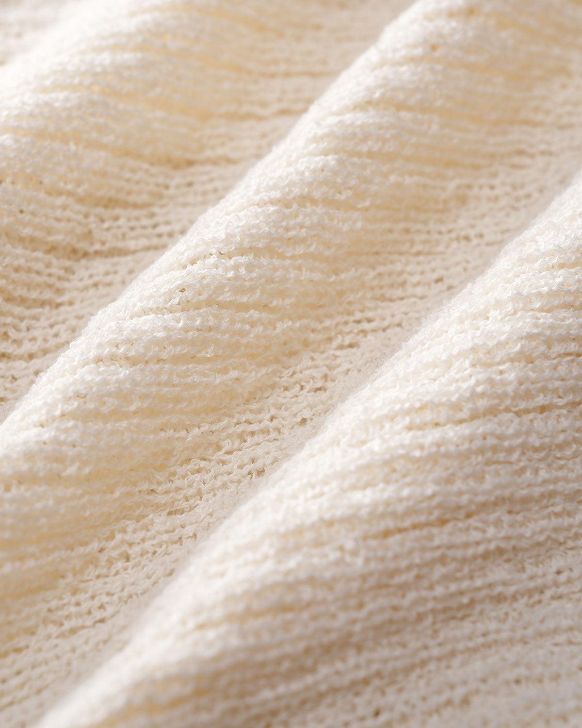 Beige Round Neck Button Tee Product Image