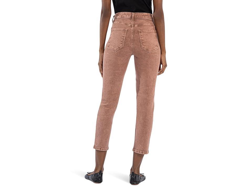 KUT from the Kloth Reese High Rise Ankle Straight Regular Hem (COFFEEE) Women's Jeans Product Image