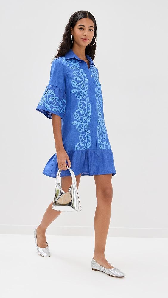 Temptation Positano Enza Embroidered Midi Dress | Shopbop Product Image