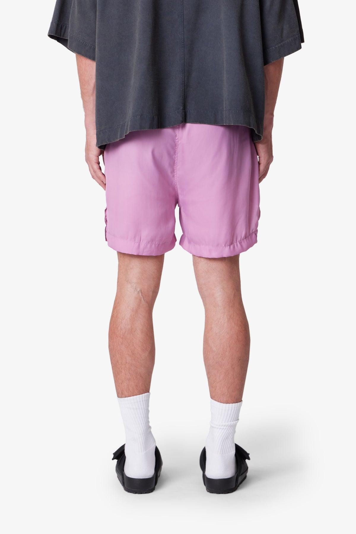 Lightweight Zippered Shorts - Pink Product Image