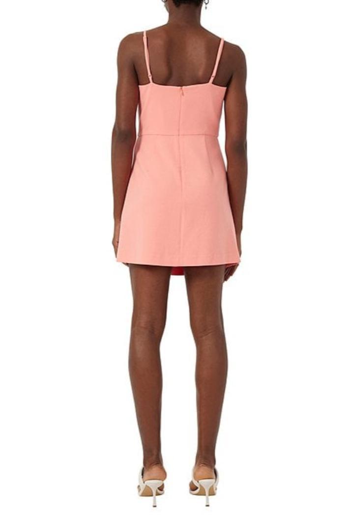 Whisper V Nk Bow Envelope Dress - Coral Sands Product Image