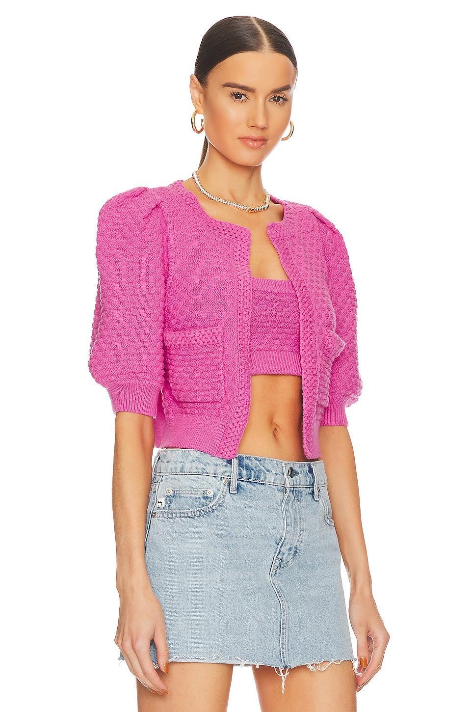 Tamal Textured Knit Cardigan MAJORELLE Product Image