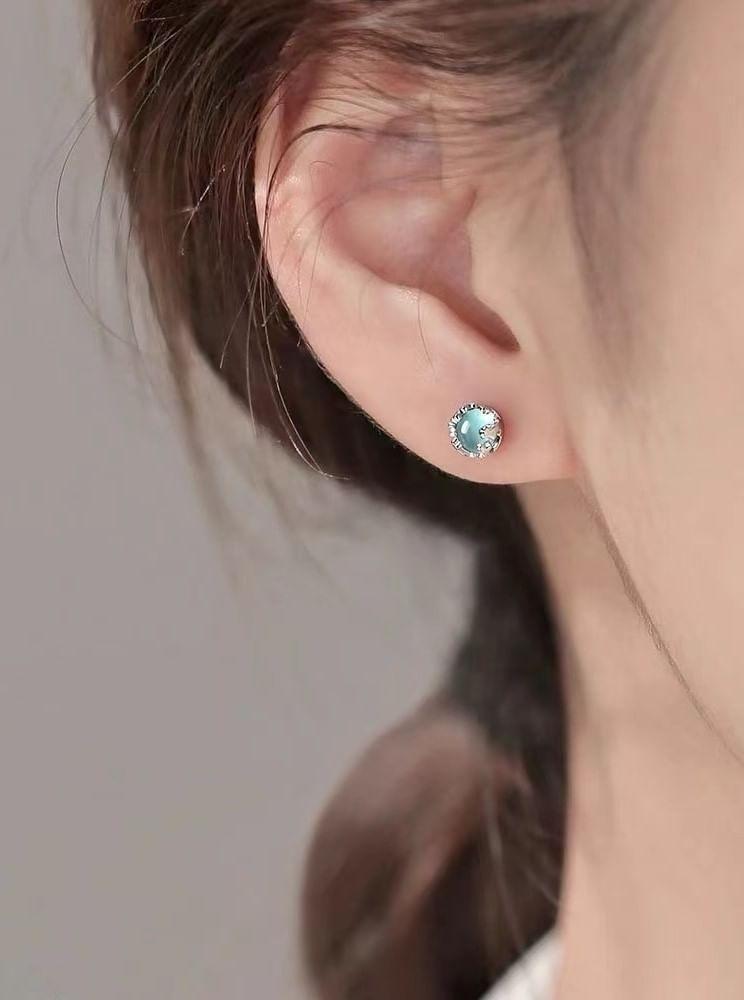 Moonstone S925 Sterling Silver Stud Earring Product Image