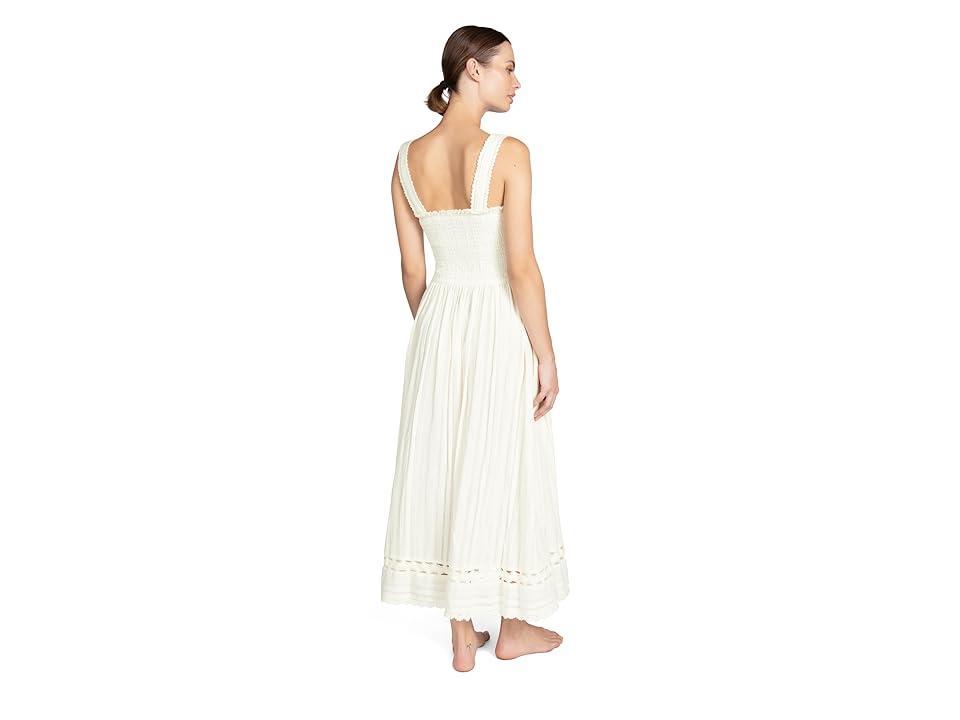 Womens Jo Eyelet-Trimmed Smocked Maxi Dress Product Image