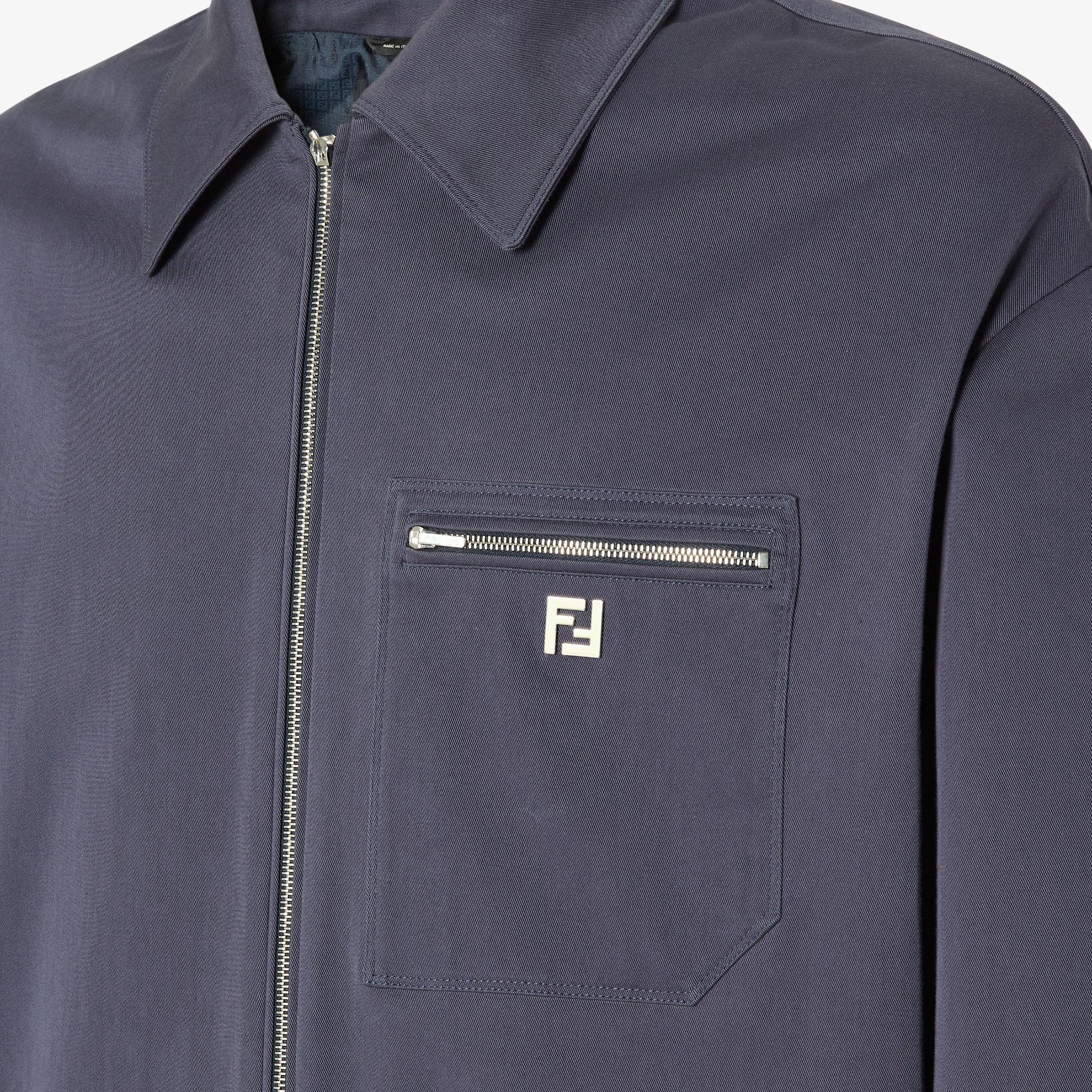BlousonBlue gabardine blouson Product Image