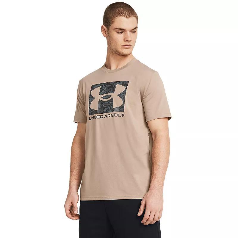 Big & Tall Under Armour Camo Boxed Logo Tee, Men's, Size: 3XL, Mod Gray Product Image