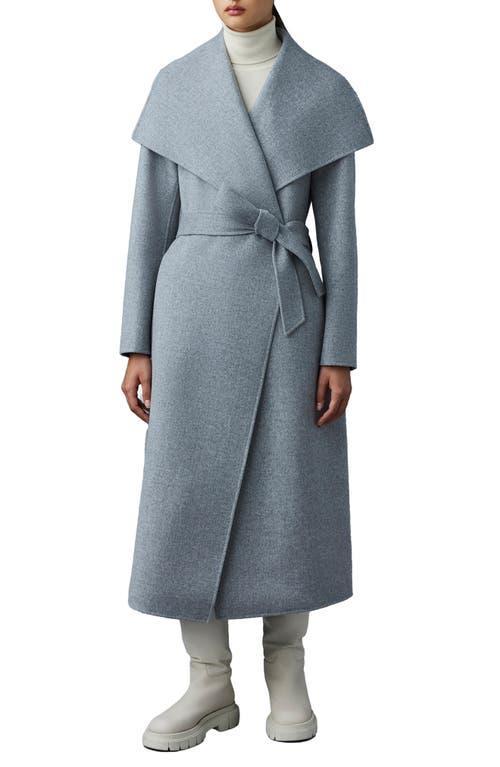 Womens Belted Light Wool Coat Product Image