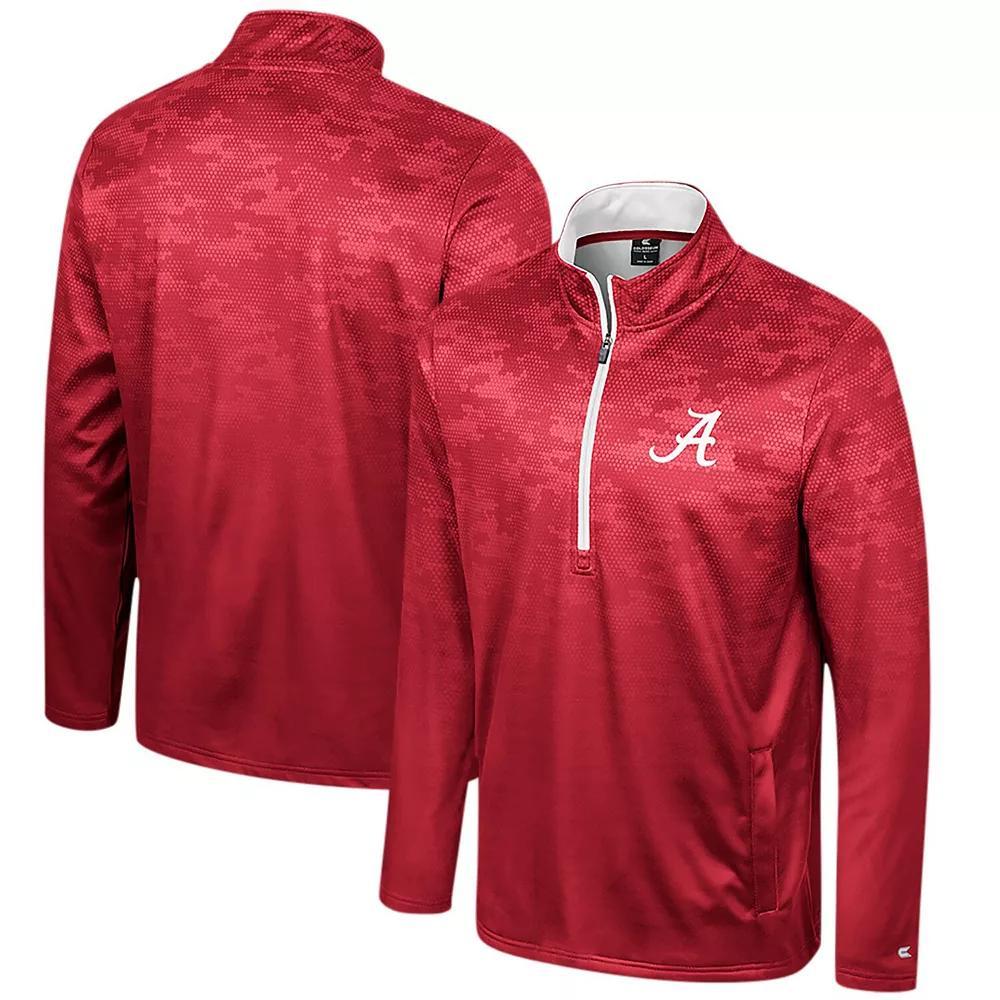 Men's Colosseum Crimson Washington State Cougars The Machine Half-Zip Jacket,  Product Image
