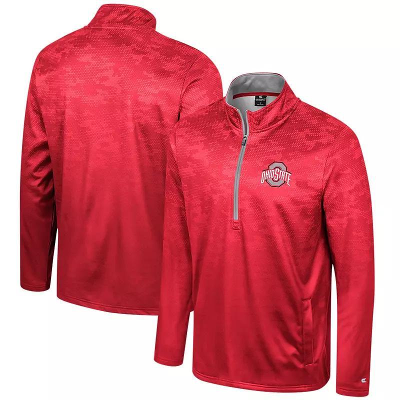 Mens Colosseum Royal Florida Gators The Machine Half-Zip Jacket Product Image