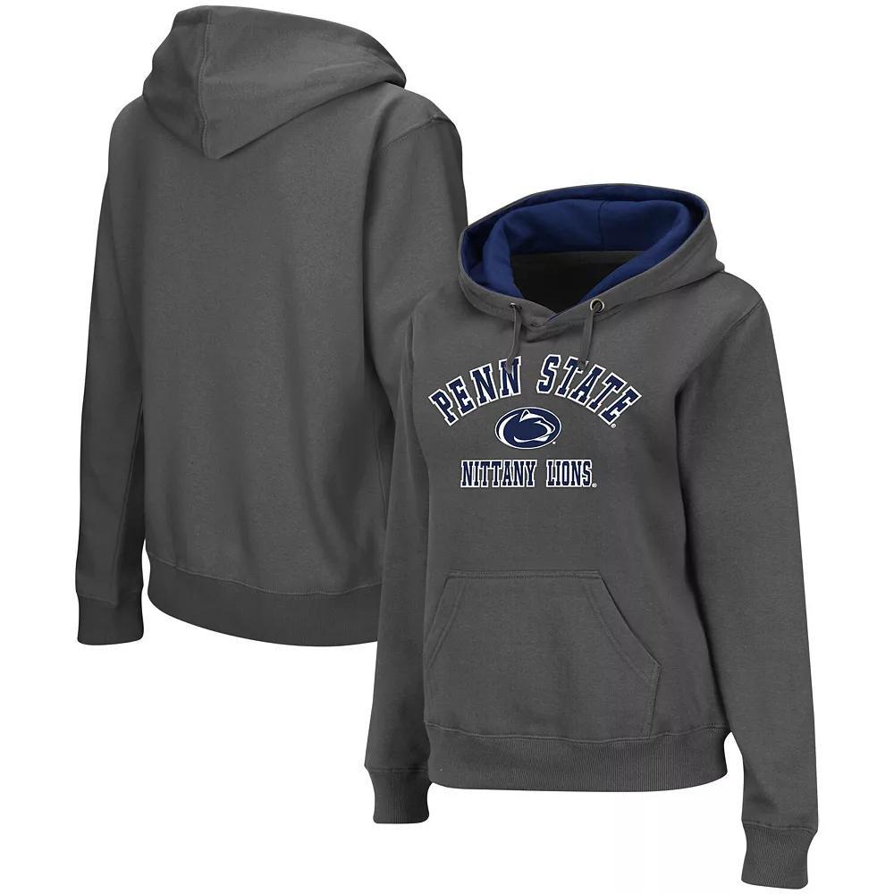 Women's Charcoal Penn State Nittany Lions Arch & Logo 2 Pullover Hoodie, Size: XL Product Image