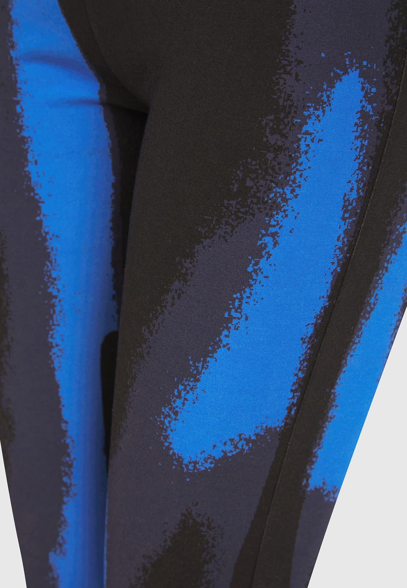 Body Print Leggings - White/Blue Female Product Image