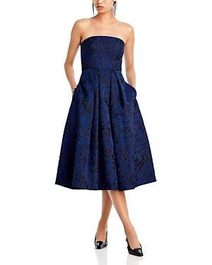 Ml Monique Lhuillier Isabel Jacquard Midi Dress Product Image