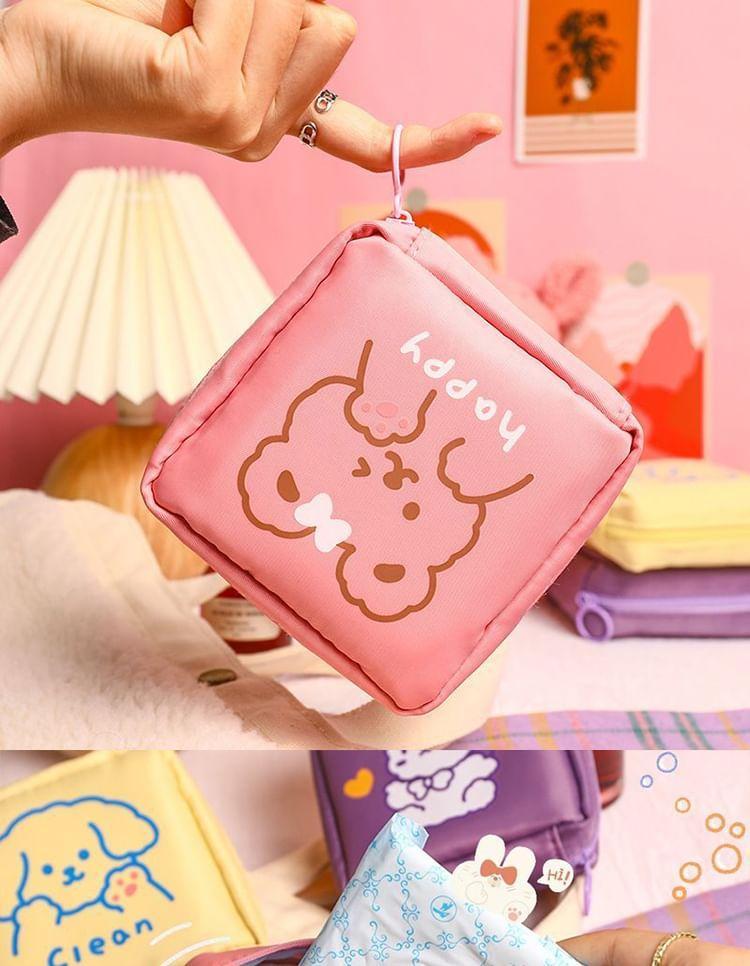 Cartoon Print Sanitary Pouch Product Image