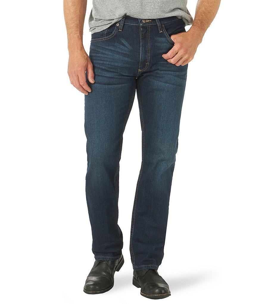 Wrangler® Regular Fit Straight Leg Denim Jeans Product Image