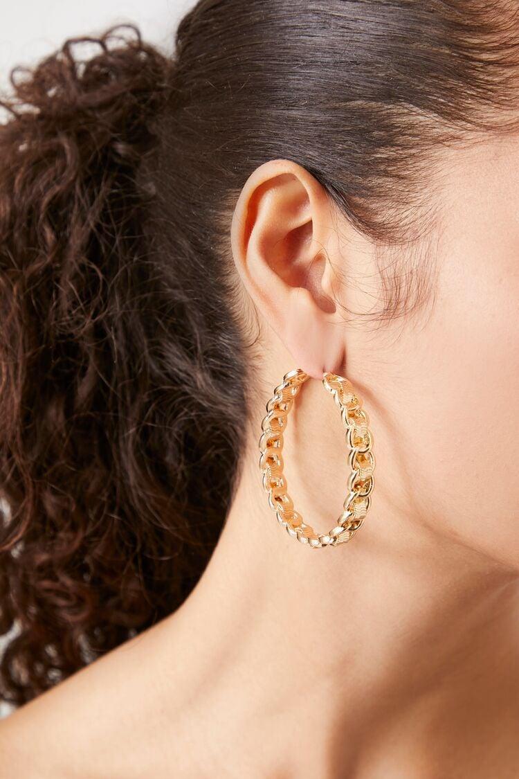 Chain Hoop Earrings | Forever 21 Product Image