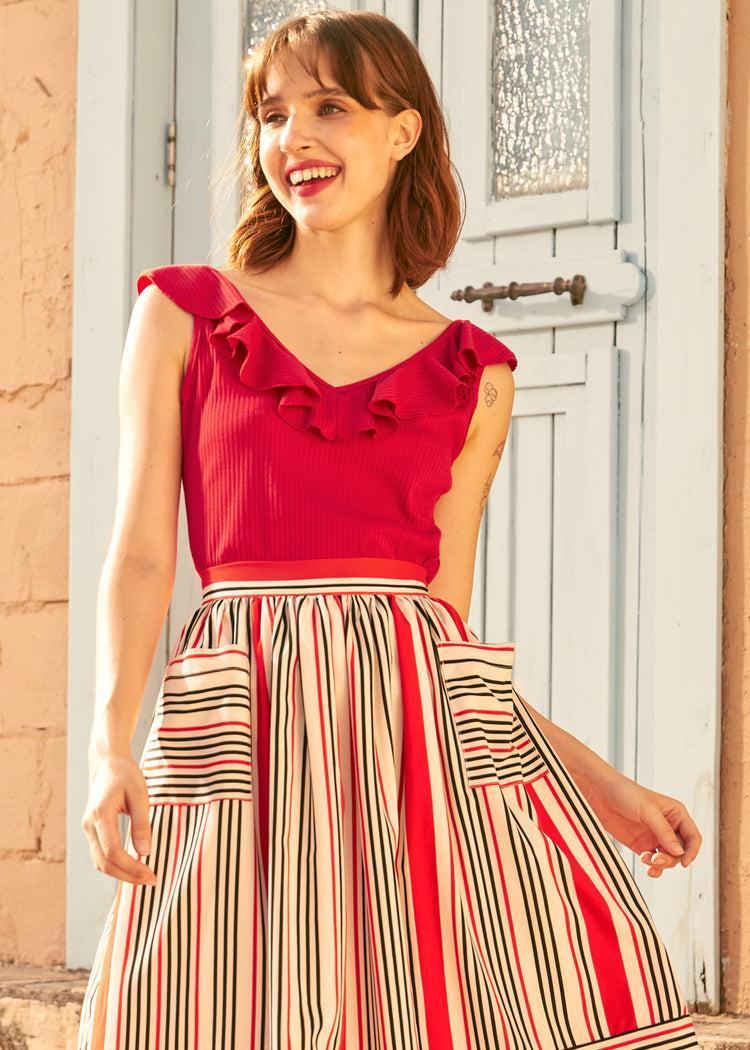 Ruffle Me This V-Neck Tank Product Image