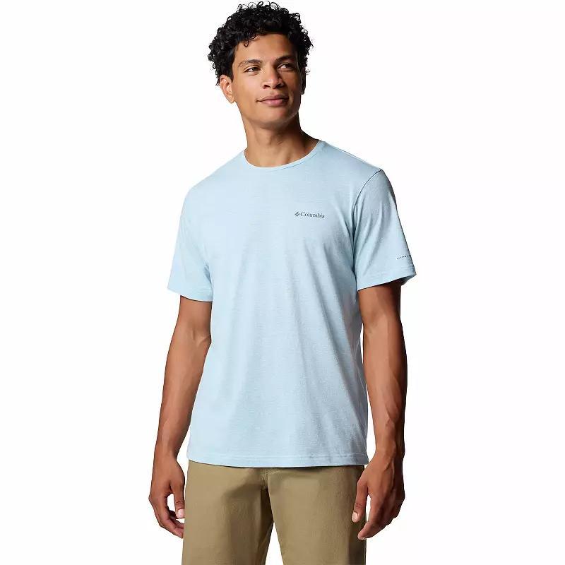 Men's Columbia Thistletown Hills Omni-Wick Performance Tee, Size: Large, Ripple Blue Grey Product Image