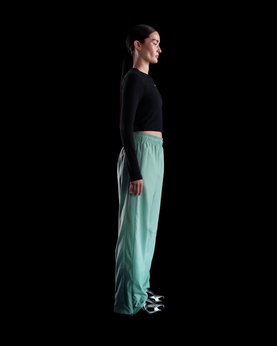 Womens Nike Sportswear Classic Mid-Rise Open-Hem Pants | HV2324-010 Product Image