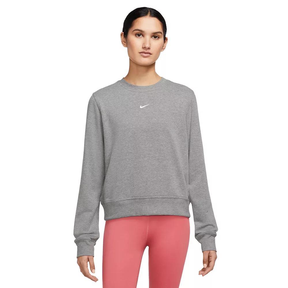Nike Women's Dri-FIT One Crew-Neck French Terry Sweatshirt Product Image