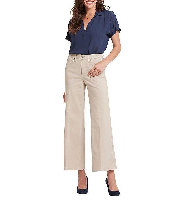 NYDJ Mia Stretch Denim Lift Tuck® High Rise Palazzo Ankle Jeans Product Image