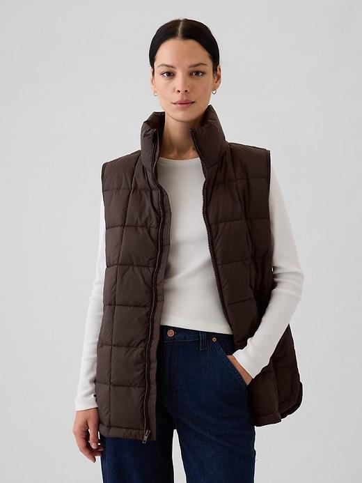 Recycled Lightweight Quilted Puff Vest Product Image