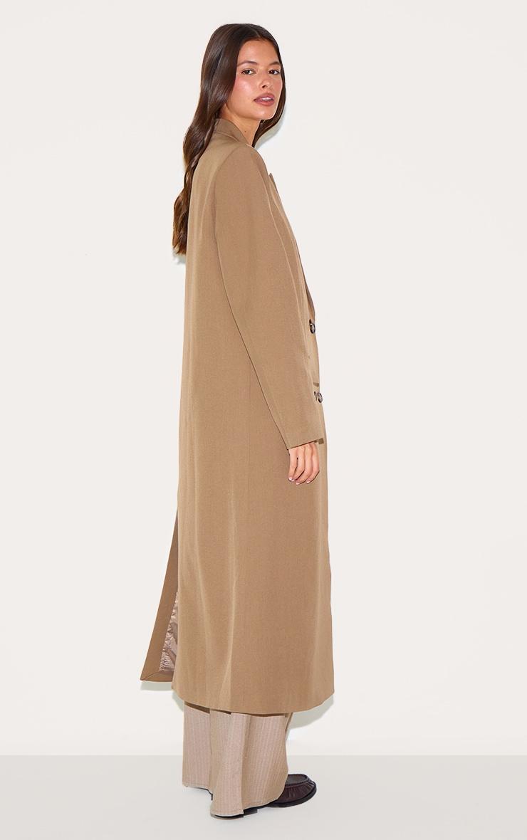 Taupe Maxi Length Duster Coat Product Image